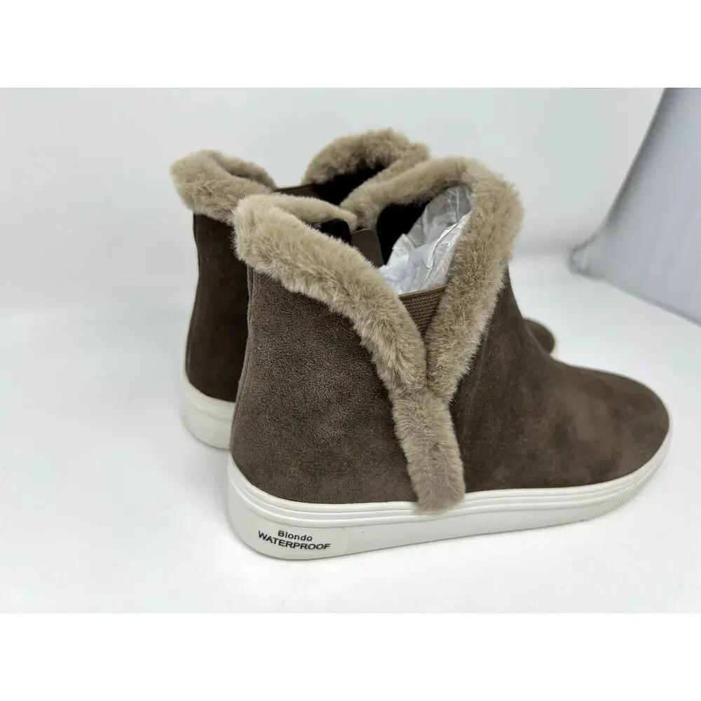 Blondo Women's Gianna Sneaker, Taupe, Size 7.5 M